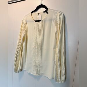 Small White House black market cream/light yellow blouse